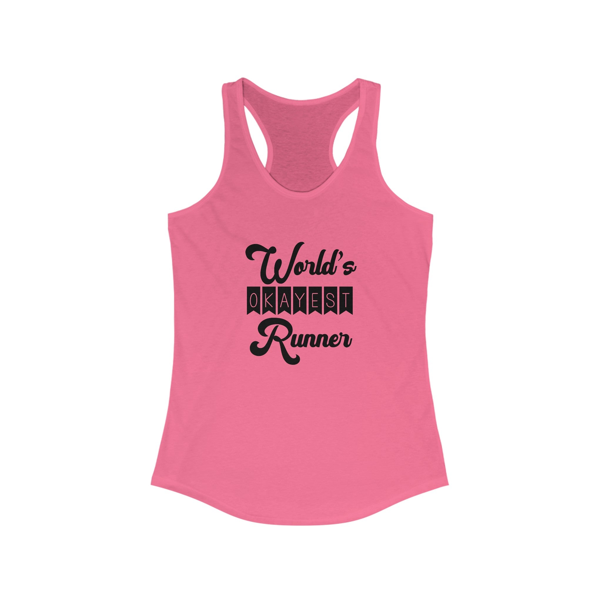 Funny Run Tank | World's Okayest Runner | Runner Gift Tank Top | Many Colors