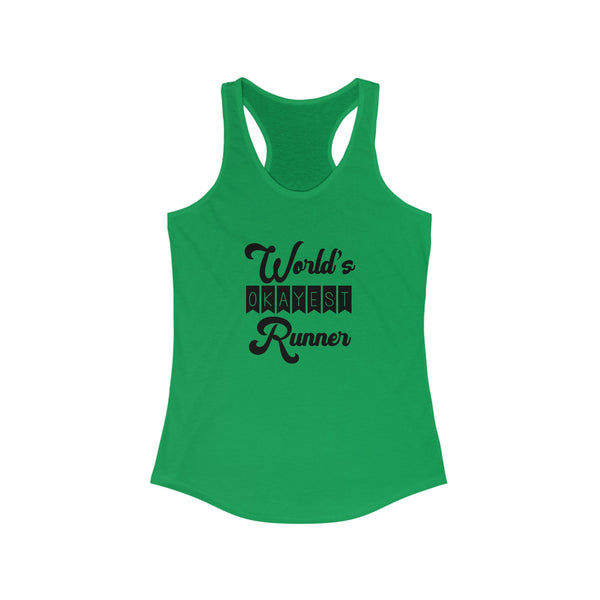 Funny Run Tank | World's Okayest Runner | Runner Gift Tank Top | Many Colors