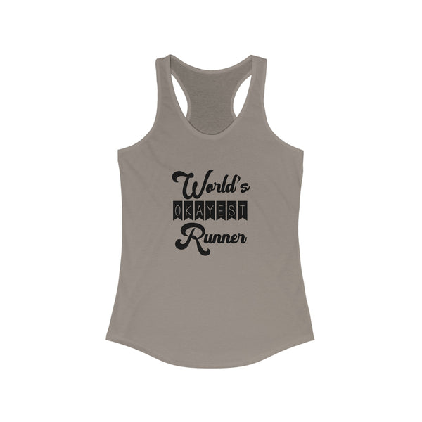 Funny Run Tank | World's Okayest Runner | Runner Gift Tank Top | Many Colors