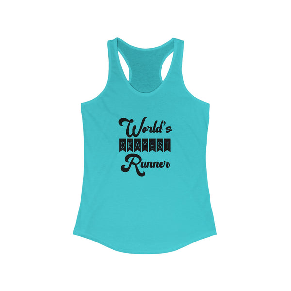 Funny Run Tank | World's Okayest Runner | Runner Gift Tank Top | Many Colors