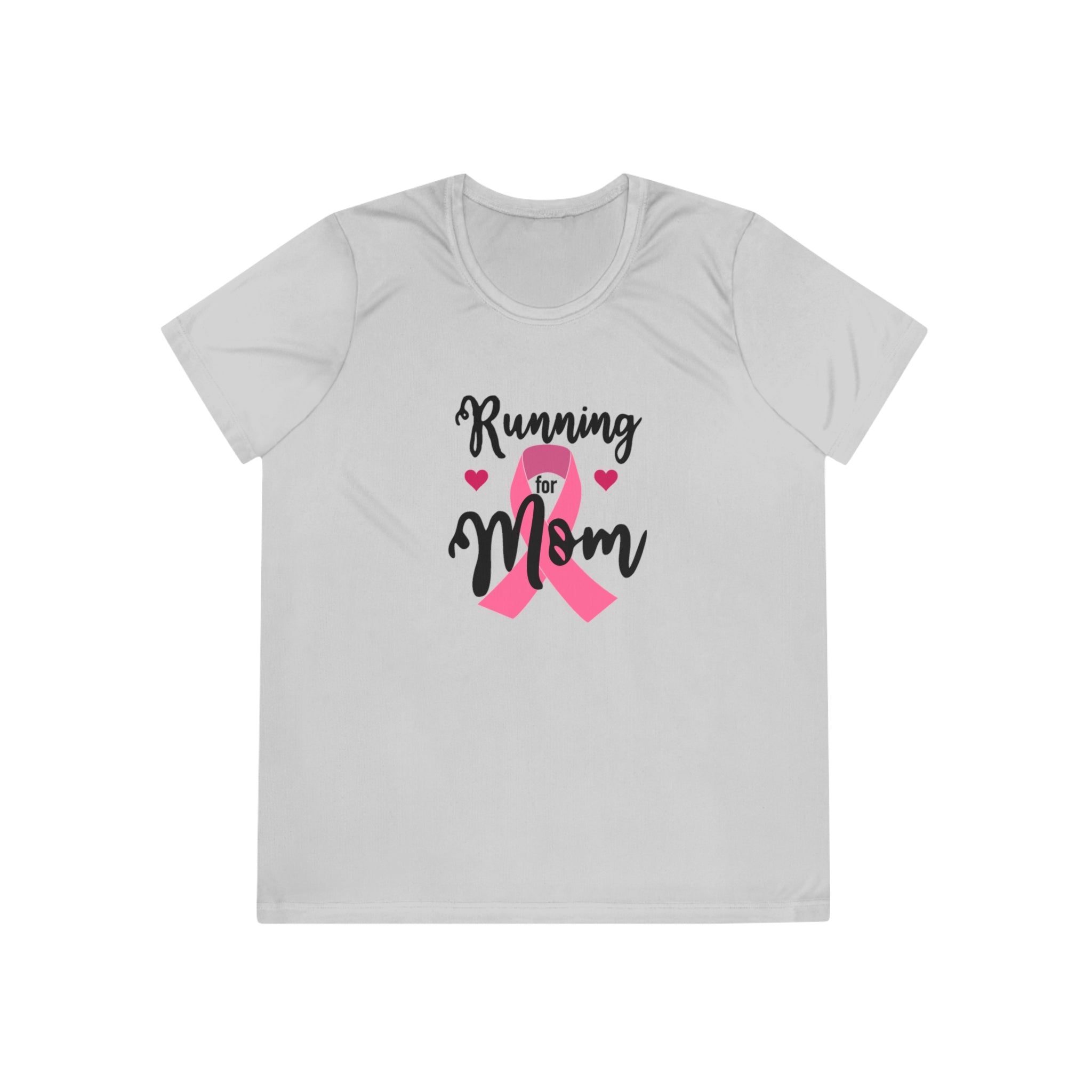 Breast Cancer Run Shirt | Running for Mom Pink Ribbon Tee for Awareness Runs | Breast Cancer Gift