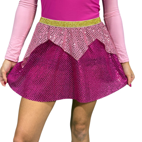 "Sleeping Beauty" Aurora Pink Princess Running Skirt