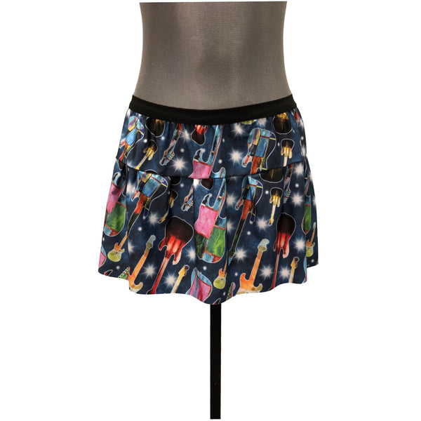 Rock and Roll Guitar Running Skirt - Rock City Skirts